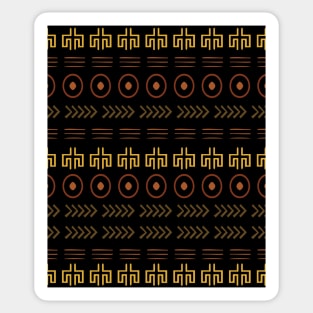 Modern Boho Ethnic Mudcloth Pattern Sticker